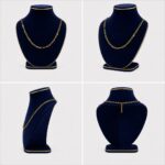 سلسلة بيبر كليب ذهب عيار 21 وزن 0.95 جرام شركة نواعم دعاء للذهب
