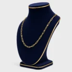 ⁦سلسلة بيبر كليب ذهب عيار 21 وزن 0.95 جرام⁩ - الصورة ⁦4⁩