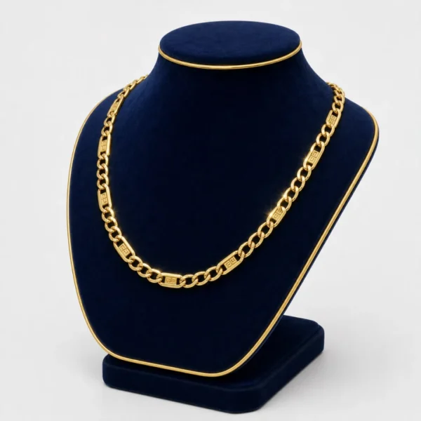 سلسلة ذهب عيار 21 وزن 12.82 جرام