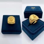 ⁦خاتم عيار 21 الوزن 4.69 جرام⁩ - الصورة ⁦2⁩