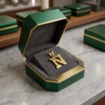تعليقه حرف N عيار 18 الوزن 0.56 جرام