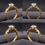 ⁦خاتم عيار 21 الوزن 1.71 جرام⁩ - الصورة ⁦3⁩