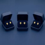 ⁦حلق عيار 18 الوزن 0.37 جرام⁩ - الصورة ⁦3⁩