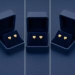 ⁦حلق عيار 18 الوزن 0.97 جرام⁩ - الصورة ⁦3⁩