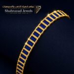 ⁦سوارة  مميزة  ايطالي  ذهب عيار 21 | وزن 5.44 جرام⁩ - الصورة ⁦2⁩